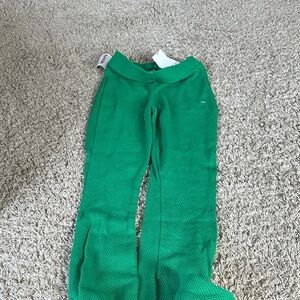 Green pants Zara small knit
